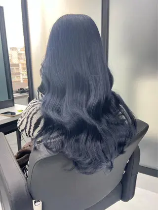 ロング カラー 髪質改善/堀江 ケアカラーtoshiのヘアスタイル