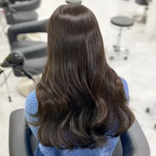 ロング カラー パーマ ヘアアレンジ メンズ キッズ 💖横浜ブリーチなし 💖MIHOのヘアスタイル