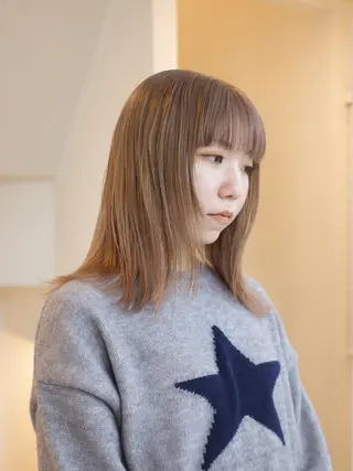 ミディアム カラー ヘアアレンジ 🦠デザインカラー/ 魚瀬あおい🦠のヘアスタイル