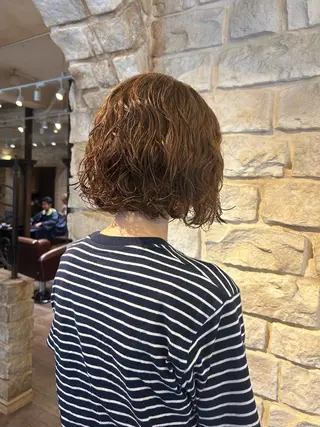 パーマ Mei /オリーブ カラー/アレンジのヘアスタイル