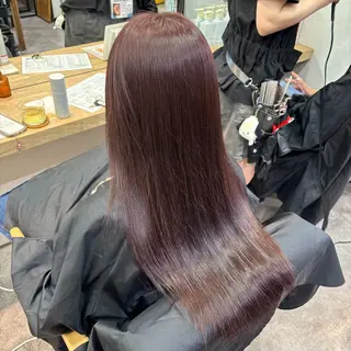 カラー 艶感カラー/オリーブ アレンジ：♡のヘアスタイル
