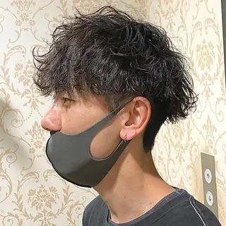 ショート パーマ メンズ メンズパーマ&メンズ 縮毛矯正/平野/渋谷のヘアスタイル
