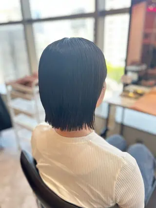 ショート 艶髪特化矯正カット ✨️MOMOEのヘアスタイル