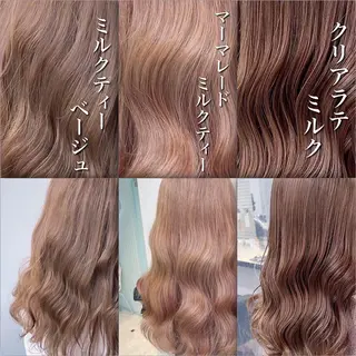 セミロング カラー ヘアアレンジ レイヤーダブルカラー KYON店長のヘアスタイル