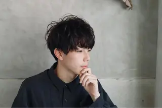 ショート パーマ 落合 優樹のヘアスタイル