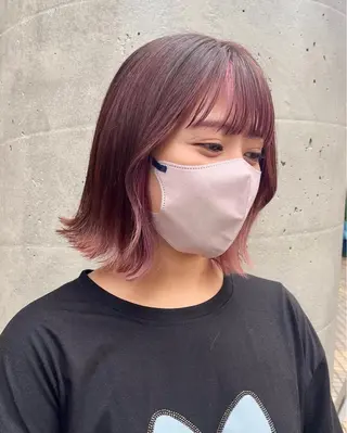 ミディアム カラー 髪質改善☆ 縮毛矯正miyuのヘアスタイル