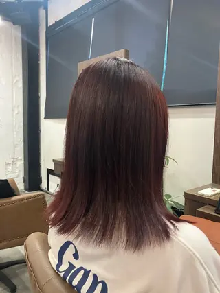 ミディアム カラー pers'lov yoneyaのヘアスタイル
