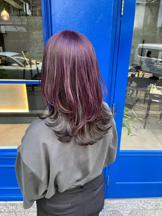 セミロング カラー レイヤー💧艶髪 💧Syotaのヘアスタイル