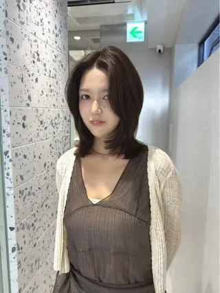 ミディアム カラー 矢野 晃平のヘアスタイル