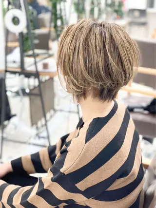 ショート カラー ヘアアレンジ 🧸髪質改善特化 金澤 彩香🎀のヘアスタイル
