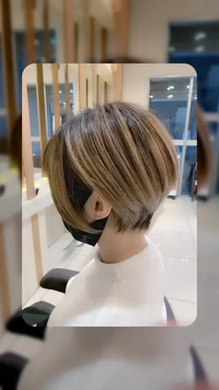 ショート 💎桑原勇志/ ショート/ハイトーンのヘアスタイル