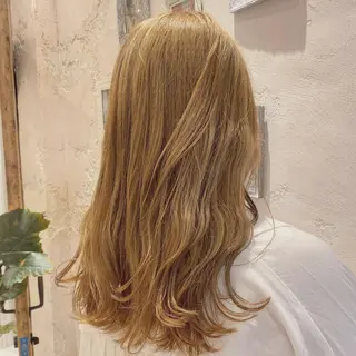 セミロング 韓国風ヘア✻透明感 カラー✻yukaのヘアスタイル