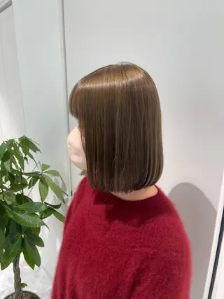 ミディアム コテ巻き風パーマ 🦋にこ🦋のヘアスタイル