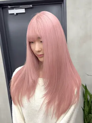 ロング カラー ブリーチ　ハイトーン 特化🌈フジタハルキのヘアスタイル