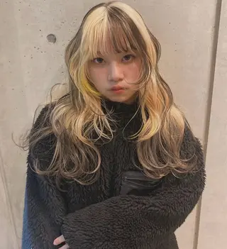 ロング カラー abe yuikaのヘアスタイル