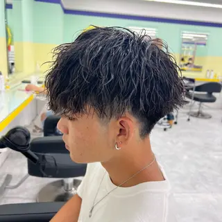 ショート カラー パーマ ヘアアレンジ メンズ キッズ 🔷横浜1のパーマ 職人🔷将太郎のヘアスタイル