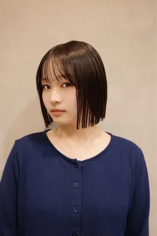 ショート 愛花/久屋大通/ 切りっぱなしボブのヘアスタイル