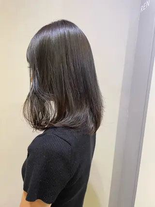 カラー レイヤーカット🍏 オリーブ/ののかのヘアスタイル