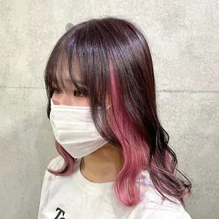 ミディアム カラー 髪質改善/ブリーチ /長山遼太郎のヘアスタイル