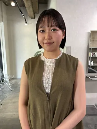 ショート 🌵ボブ/切りっぱな し/ショート藤長芽生のヘアスタイル