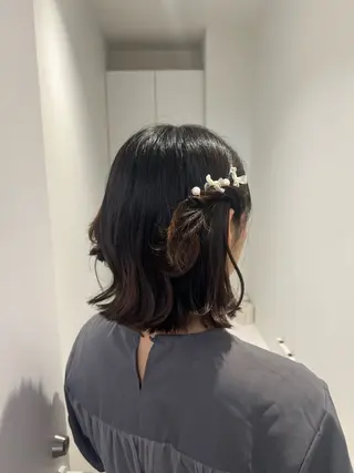 ヘアアレンジ アレンジ/ブラウン カラー HARU🕯のヘアスタイル