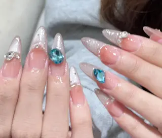 ネイル By moonネイル 🌷ワンホン/韓国風のネイルデザイン