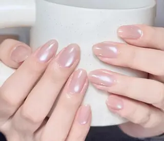 ネイル By moonネイル 🌷ワンホン/韓国風のネイルデザイン