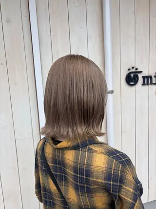 ミディアム カラー 関根 菜帆のヘアスタイル