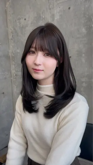 ミディアム カラー 髪質改善カラー🦋 レイヤー/ナカネのヘアスタイル