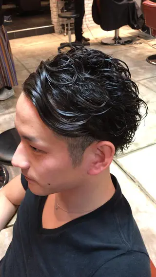 ショート パーマ 縮毛矯正×髪質改善 店長　DAITOのヘアスタイル
