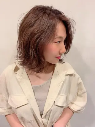 ショート カラー 美髪形成！色素改善！ 秋田　和輝のヘアスタイル