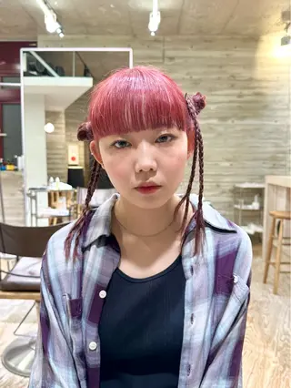 ロング カラー kai .のヘアスタイル
