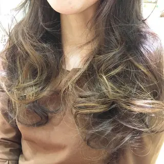 ロング カラー きむえり/髪質改善 /うねり広がり改善のヘアスタイル