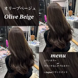 ロング カラー ヘアアレンジ ブリーチなしカラー /新百合ヶ丘/安形翔のヘアスタイル