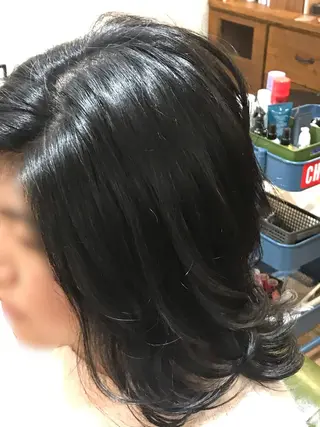 ミディアム Rug Relief 吉田のヘアスタイル
