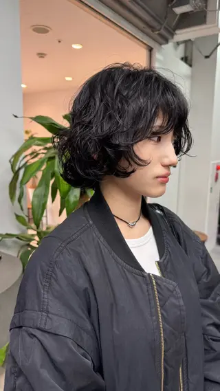 ショート パーマ 小田 晃瑛のヘアスタイル