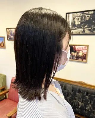 ミディアム ハイライト特化小澤 奈津美のヘアスタイル