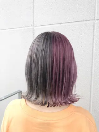 ショート カラー ヘアアレンジ ｲﾝﾅｰｶﾗｰ屋さん 🫧伊藤拓実のヘアスタイル