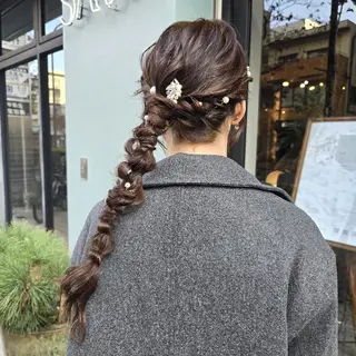 ヘアアレンジ ハヤシ マユ ✂ 府中美容室のヘアスタイル