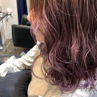 ミディアム カラー UMEDA FIGAROのヘアスタイル