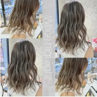 セミロング カラー ✨髪質改善専門店✨ QOLU✨のヘアスタイル