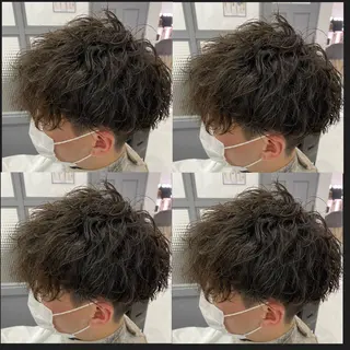 ショート 🔥メンズパーマ 特化 渡辺一翔のヘアスタイル