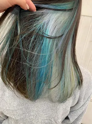 セミロング カラー 前髪顔周り✂️店長 ❤️アマミヤ❤️のヘアスタイル