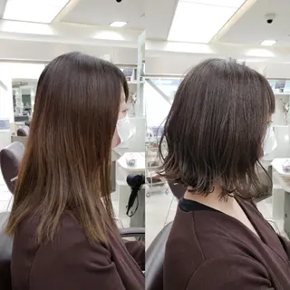 ミディアム カラー ボブ・ロブ　福田 泰久✂️✨のヘアスタイル