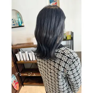 ミディアム カラー 坂井田 浩樹のヘアスタイル