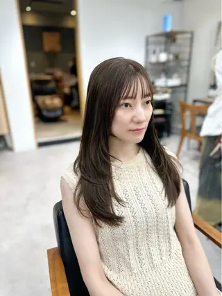 ロング カラー パーマ ヘアアレンジ メンズ キッズ 骨格レイヤーカット 🌿美髪縮毛矯正のヘアスタイル