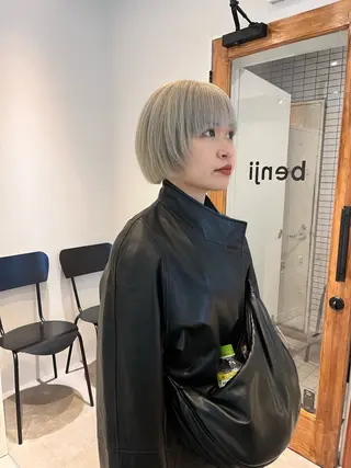 ショート カラー benji 学芸大学所属・朝が楽なパーマ 🌱ショート/緒方椋のヘアスタイル