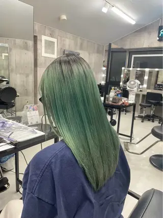 ロング カラー ☁️かずき☁️青.紫 推し活カラー💫のヘアスタイル
