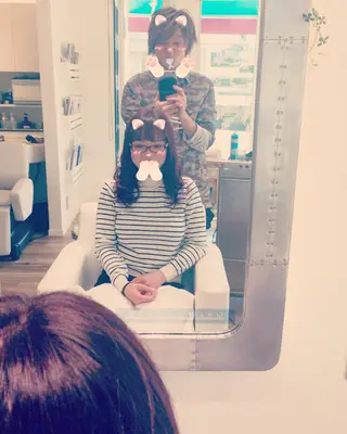 ロング カラー MAKEーUP WARMメーキャップウォーム所属・MAKEーUP WARMのヘアスタイル