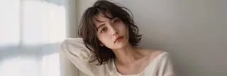 ミディアム カラー オーナースタイリスト 奈須雄紀のヘアスタイル